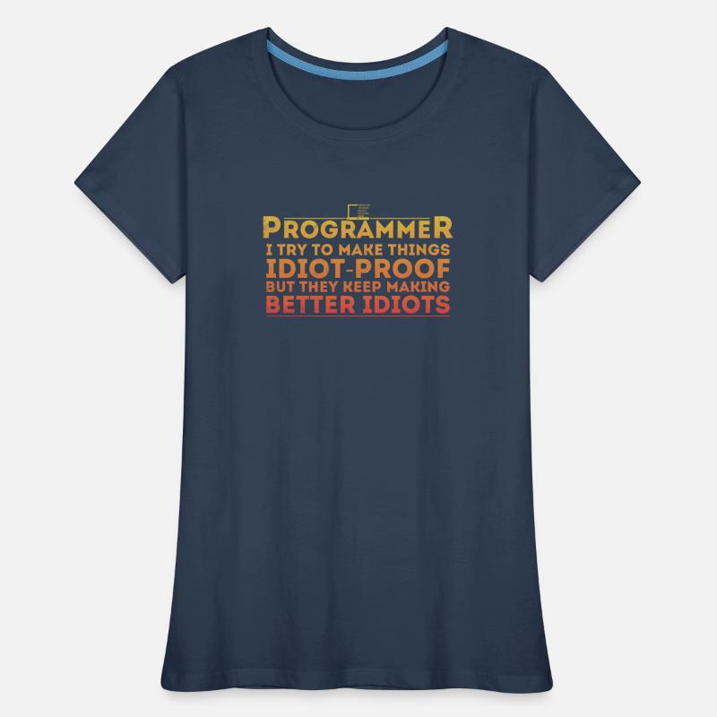 Drôle Programmeur Humour Codeur Informatique Programmation T-shirt bio Premium Femme