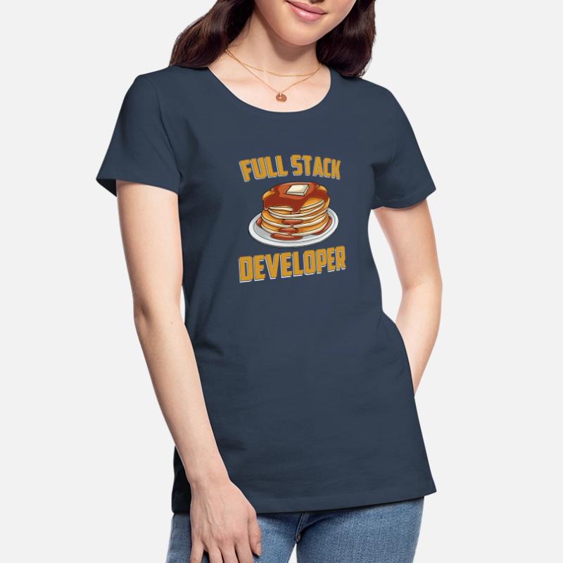 Full Stack Entwickler - Coder Science Programmer Frauen Premium Bio T-Shirt