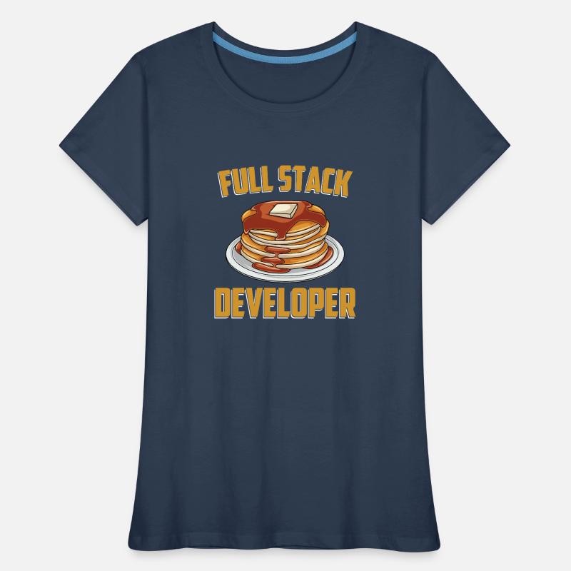 Full Stack Entwickler - Coder Science Programmer Frauen Premium Bio T-Shirt