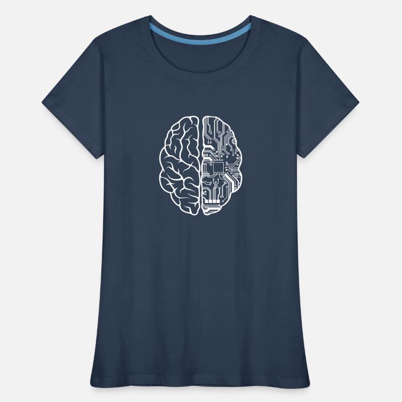 Programmer Code - Developer Programming Brain Pun Women's Premium Organic T-Shirt