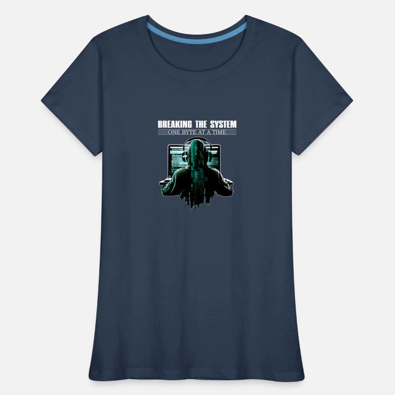 Breaking The System One Byte At A Time for Ethical Frauen Premium Bio T-Shirt