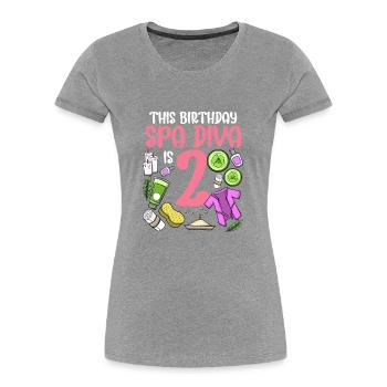 Spa Geburtstag für Mädchen 2. Spa Geburtstagsfeier - Frauen Premium Bio T-Shirt - Navy - Vorne - Mia (176cm)