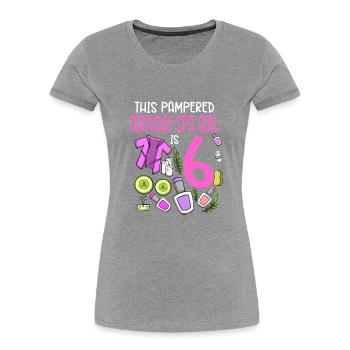 Spa-Geburtstag für Mädchen 6. Spa-Geburtstagsfeier - Frauen Premium Bio T-Shirt - Navy - Vorne - Mia (176cm)
