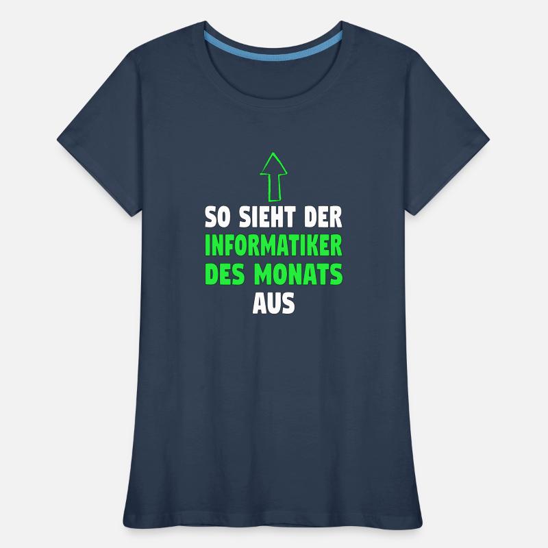 Informatik Computer Programmierer Entwickler Coder Frauen Premium Bio T-Shirt
