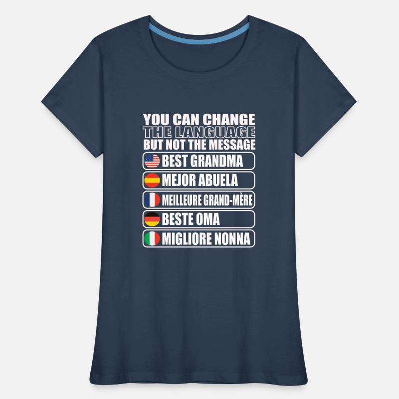 Oma Großmutter Geschenkidee Frauen Premium Bio T-Shirt