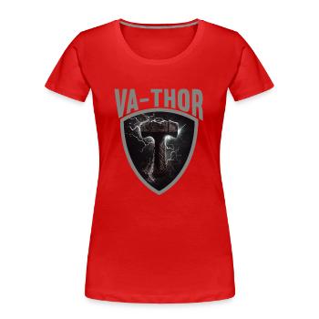 Papa Vathor Va Thor Vatertag Vatertagsgeschenk - Frauen Premium Bio T-Shirt - Navy - Vorne - Mia (176cm)