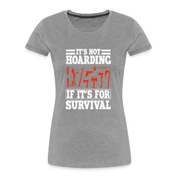 Lustiges Survival Experte - Frauen Premium Bio T-Shirt - Navy - Vorne - Mia (176cm)