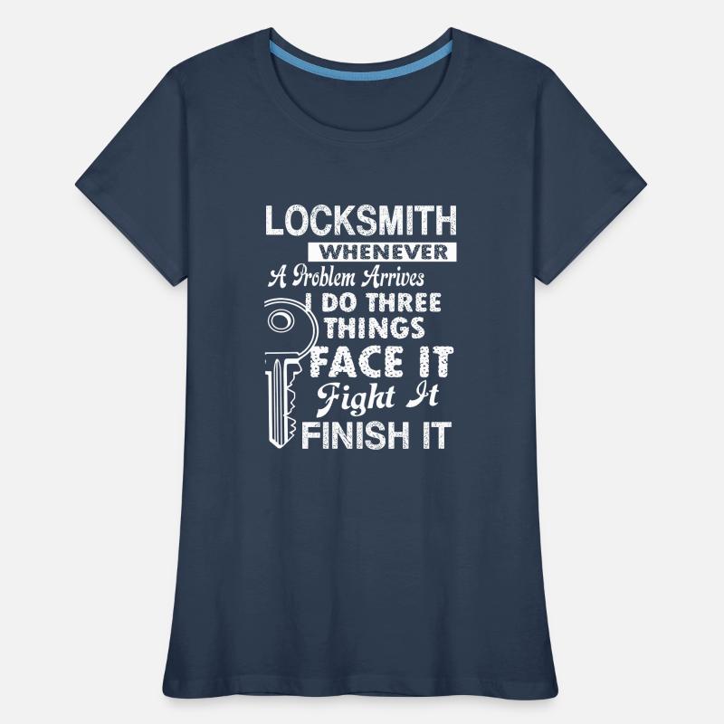 Locksmith Locksmith Solves Problem Women's Premium Organic T-Shirt
