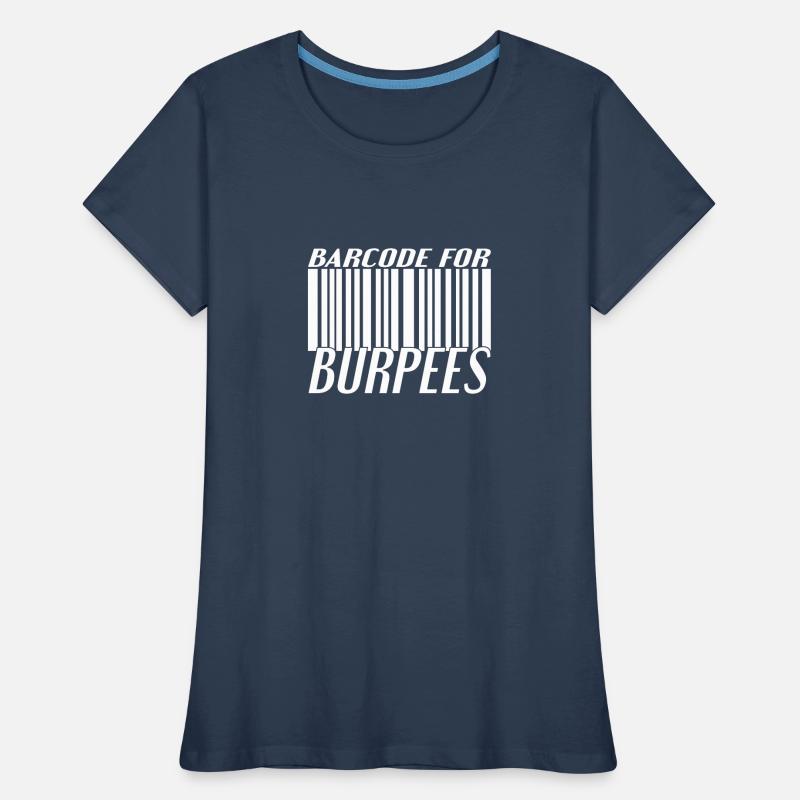 Code à barres Burpee T-shirt bio Premium Femme