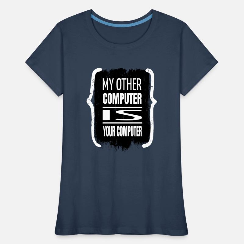 quote awesome coding anonymous hacker joke bday Frauen Premium Bio T-Shirt