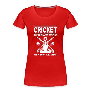 Der Ultimative Test Für Körper Und Geist - Frauen Premium Bio T-Shirt - Navy - Vorne - Mia (176cm)
