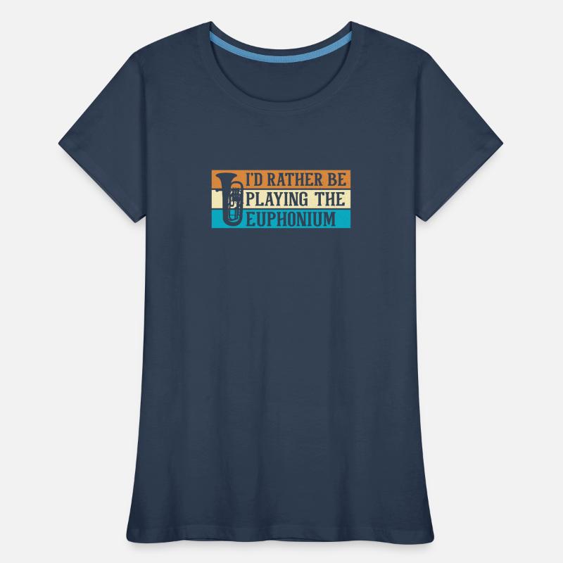 Deep brass marching baritone euphonium Women's Premium Organic T-Shirt
