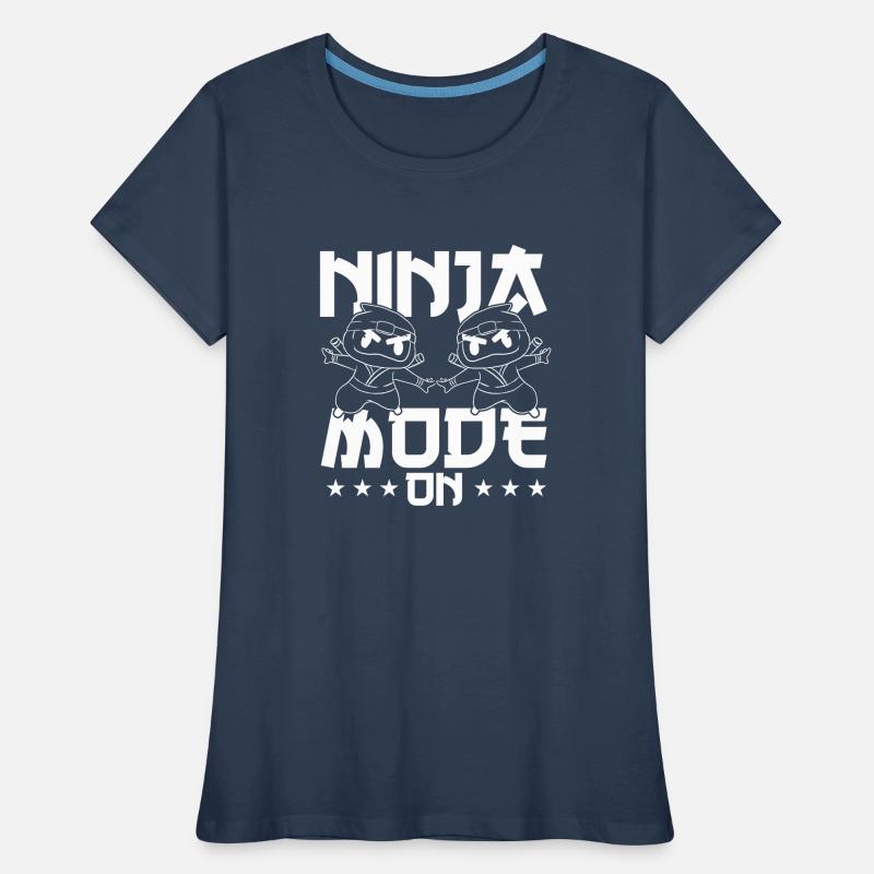 Two ninja mode Enabled Women's Premium Organic T-Shirt