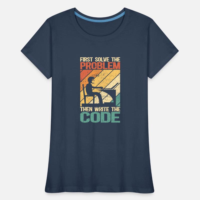 Software-Entwickler Programmierer programmieren Frauen Premium Bio T-Shirt