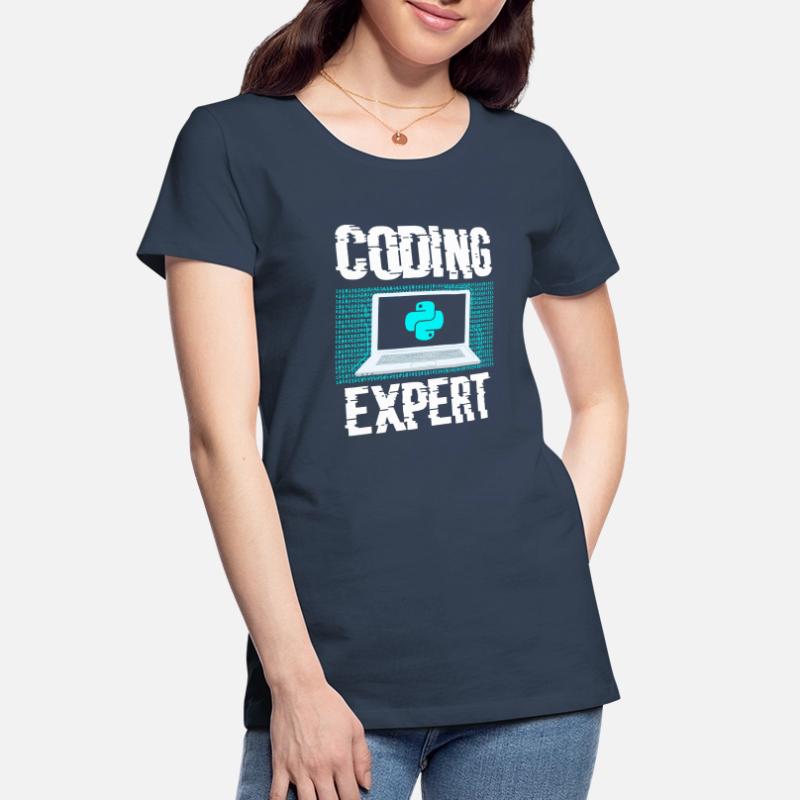 Coding Experte Coder Programmieren Programmierer Frauen Premium Bio T-Shirt