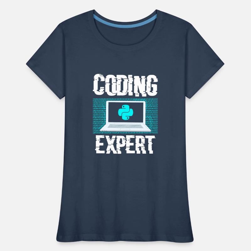 Coding Experte Coder Programmieren Programmierer Frauen Premium Bio T-Shirt