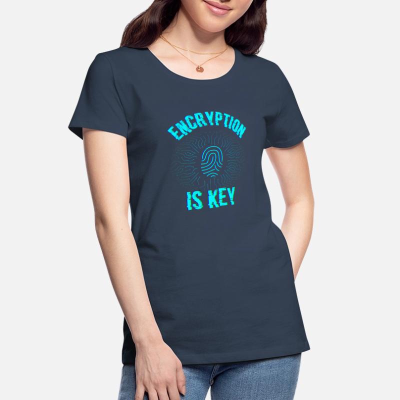Encryption is the key Coding Coder Women's Premium Organic T-Shirt