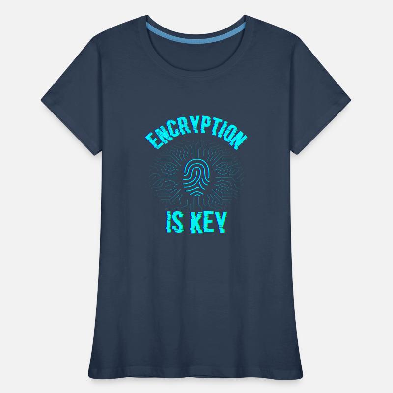 Verschlüsselung Ist Der Schlüssel Coding Coder Frauen Premium Bio T-Shirt