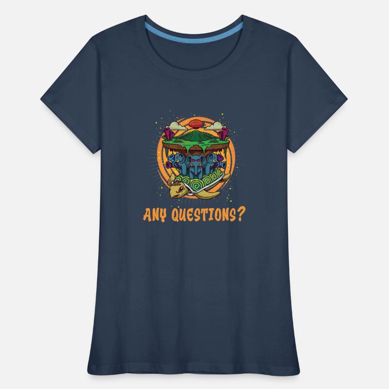 Flat Earth Theory Flat Earth Army Earth Frauen Premium Bio T-Shirt