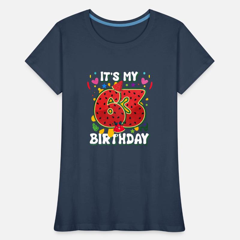 63e anniversaire Pastèque T-shirt bio Premium Femme