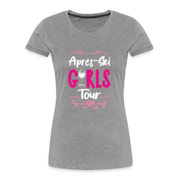 Après-Ski Girls Tour - T-shirt bio Premium Femme - bleu marine - Devant - Mia (176cm)