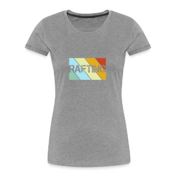 Rafting Retro - Frauen Premium Bio T-Shirt -  - Vorne - Mia (176cm)