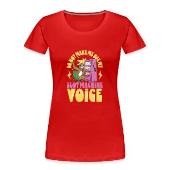 Poker Casino Joueur de Poker Jeu Roulette Cadeau - T-shirt bio Premium Femme - bleu marine - Devant - Mia (176cm)