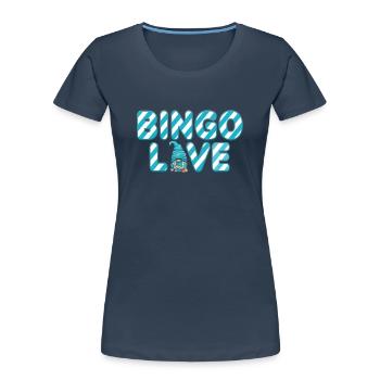 Bingo Love Women Men Funny Bingo - Women's Premium Organic T-Shirt - navy - Front - Mia (176cm)