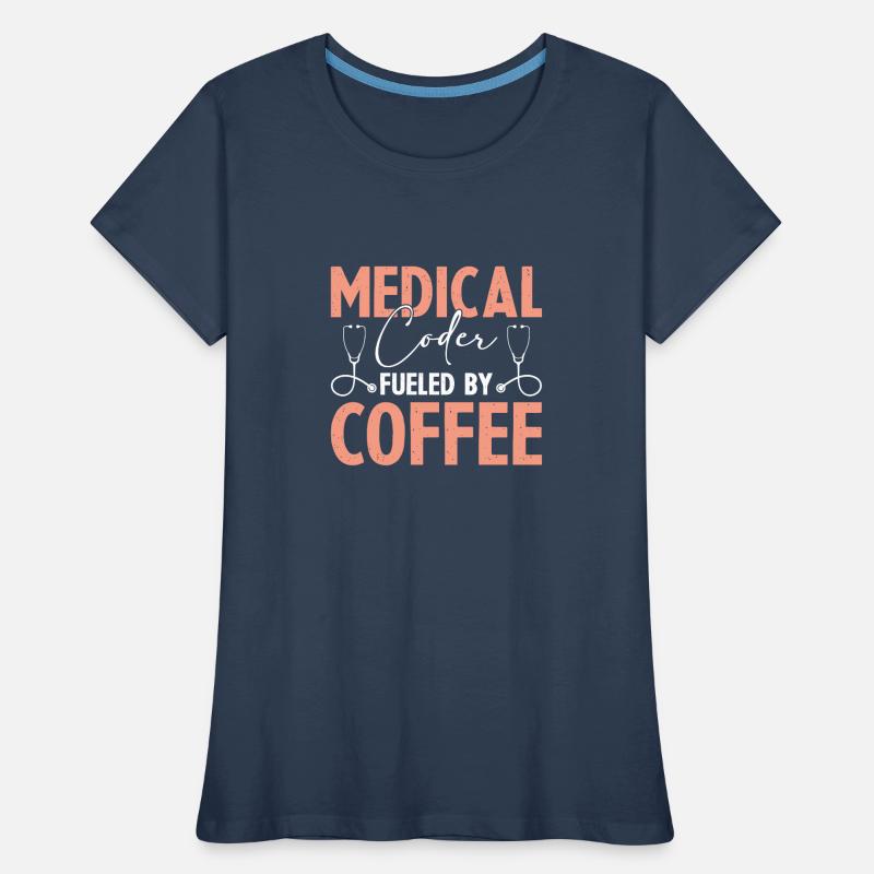 Codage médical Codeurs médicaux T-shirt bio Premium Femme