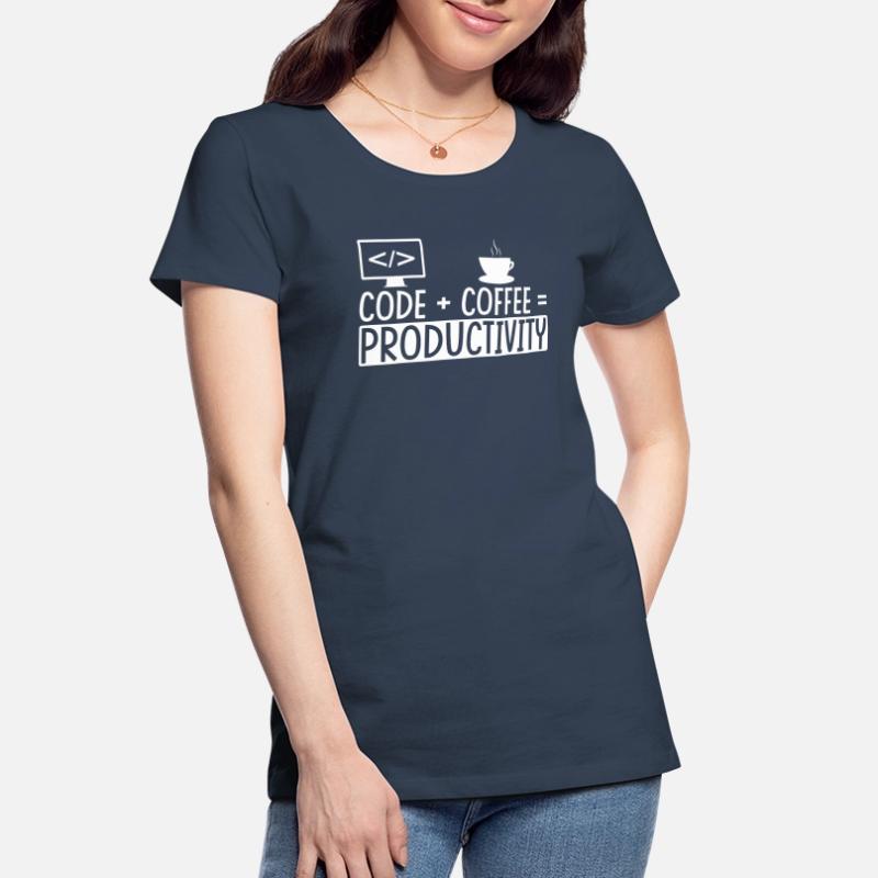 Coder Coffee Gift Women's Premium Organic T-Shirt