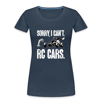 RC Car Ferngesteuertes Auto - Frauen Premium Bio T-Shirt - Navy - Vorne - Mia (176cm)