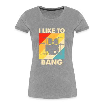 Drums Drummer Drummer - Women's Premium Organic T-Shirt - navy - Front - Mia (176cm)
