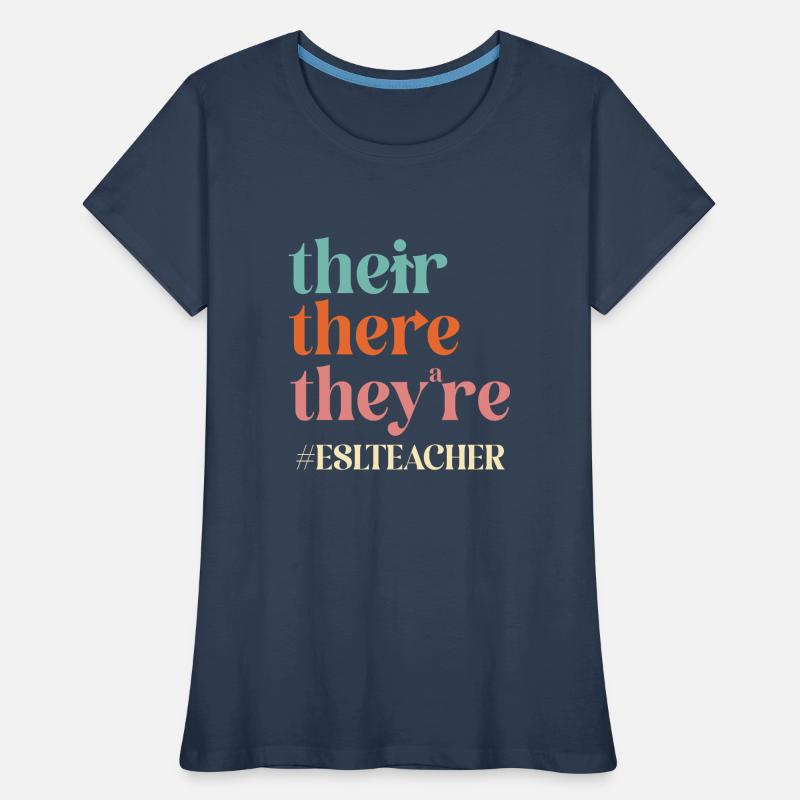 Professeur d’anglais langue seconde langue étrangère T-shirt bio Premium Femme