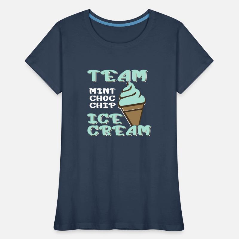Team Mint Choc Eiswaffel Eiscreme Eis Frauen Premium Bio T-Shirt