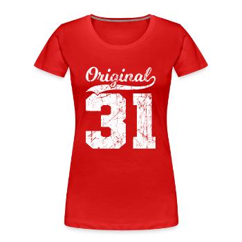 31 Original 93 Jahren Mann Frau Geburtstag - Frauen Premium Bio T-Shirt - Navy - Vorne - Mia (176cm)