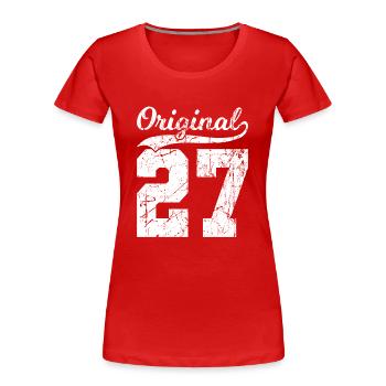 27 Original 97 Jahren Mann Frau Geburtstag - Frauen Premium Bio T-Shirt - Navy - Vorne - Mia (176cm)