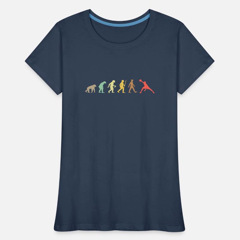 Golf Retro Golfer Evolution Lustiges Golfen Frauen Premium Bio T-Shirt