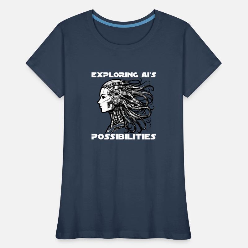 Artificial Intelligence, Machine Learning, Data Women's Premium Organic T-Shirt