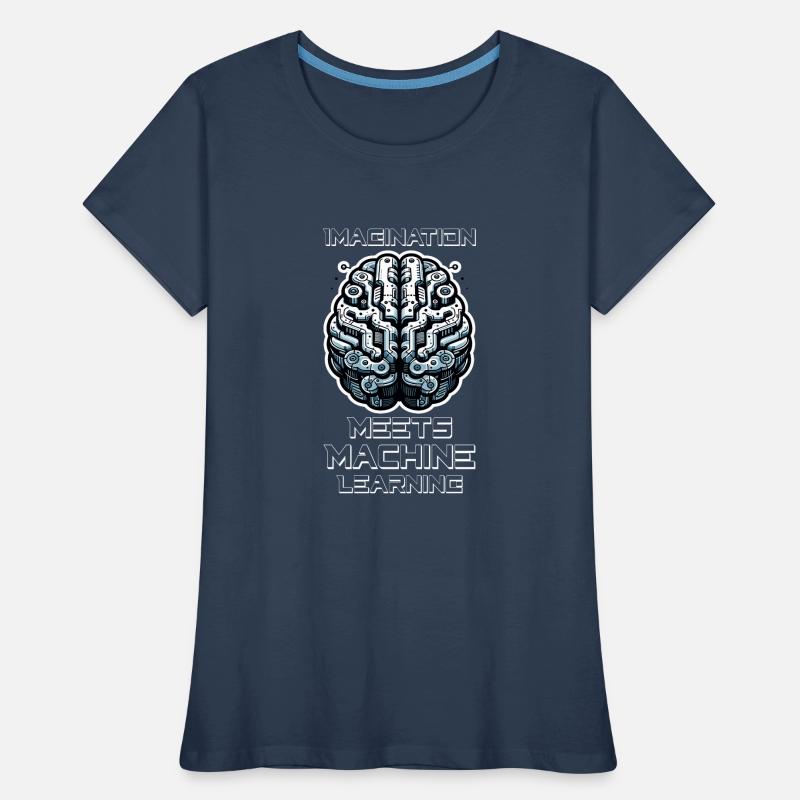 Artificial intelligence, machine learning, data Women's Premium Organic T-Shirt
