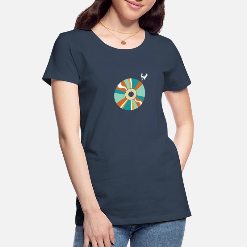 CD-ROM Retro Memory Module Disk Women's Premium Organic T-Shirt