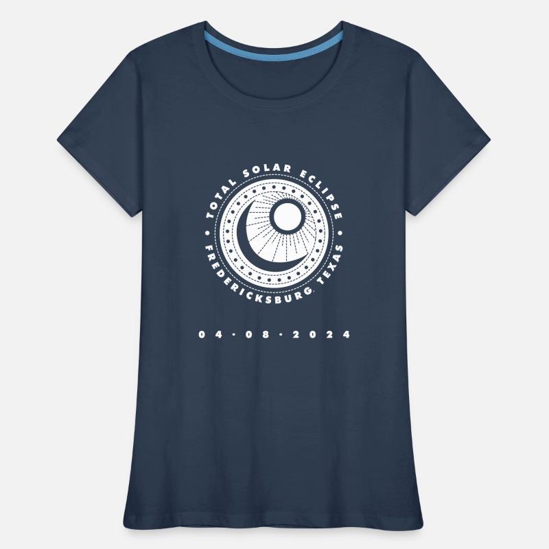 Fredericksburg Texas Totality Total Solar Eclipse Frauen Premium Bio T-Shirt