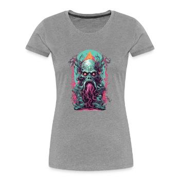 Underworld démons occulte horreur gothique Design - T-shirt bio Premium Femme - bleu marine - Devant - Mia (176cm)