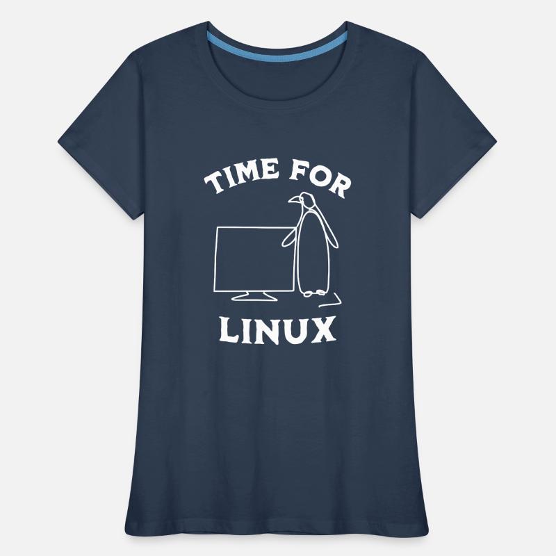 Zeit für Linux und Open-Source-Software Frauen Premium Bio T-Shirt