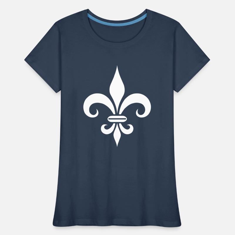 Conception majestueuse de lys français T-shirt bio Premium Femme