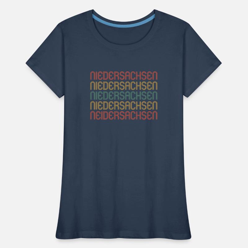Basse-Saxe Basse-Saxe Basse-Saxe T-shirt bio Premium Femme