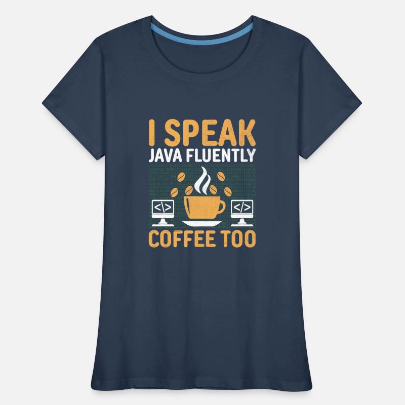 Coffee Coding Programmer Coder Developer Nerd Coff Women's Premium Organic T-Shirt