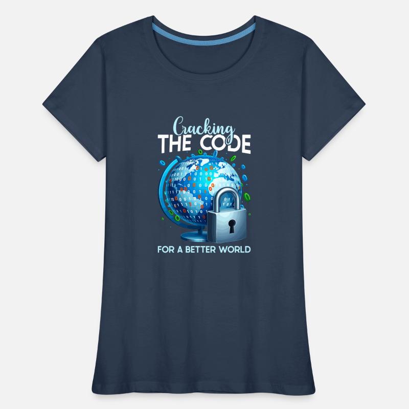 Ethical Hacking Analyst Ethical Cyber Security Frauen Premium Bio T-Shirt