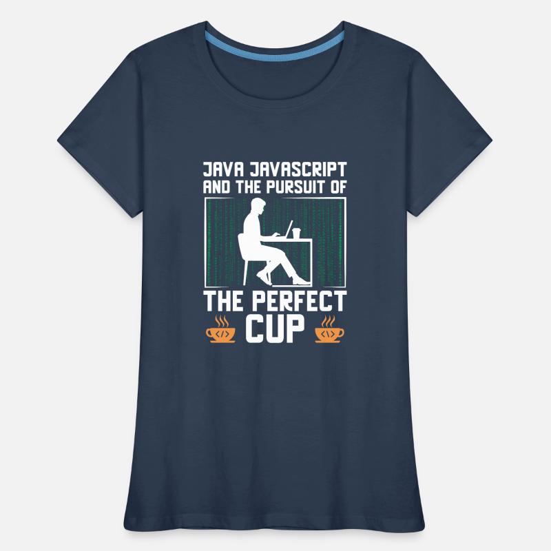 Coffee Coding Programmer Coder Developer Nerd Coff Women's Premium Organic T-Shirt