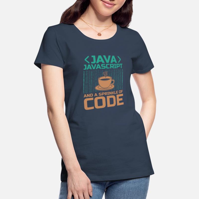 Kaffee-Codierung Programmierer Programmierer Entwickler Nerd Coff Frauen Premium Bio T-Shirt