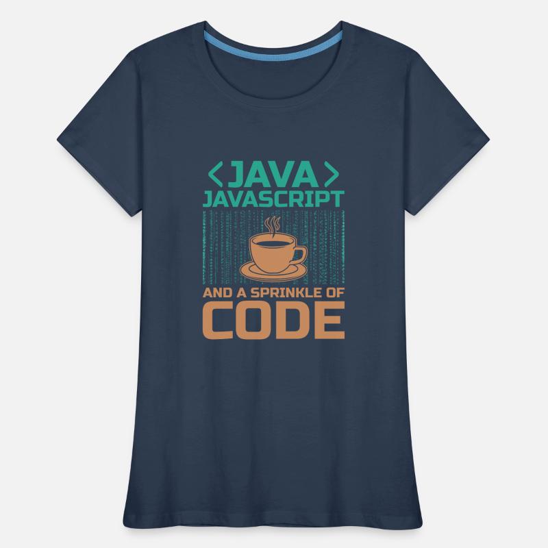 Kaffee-Codierung Programmierer Programmierer Entwickler Nerd Coff Frauen Premium Bio T-Shirt